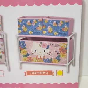 Sanrio North European Flower Hello Kitty 2-Tier Storage